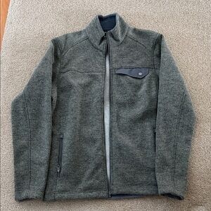 Marmot Jacket Men’s Poacher Pile Gray/Tan Hike Trail Outdoor Fleece